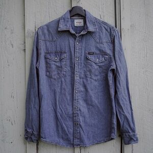 Wrangler Women's Blue Denim Blouse